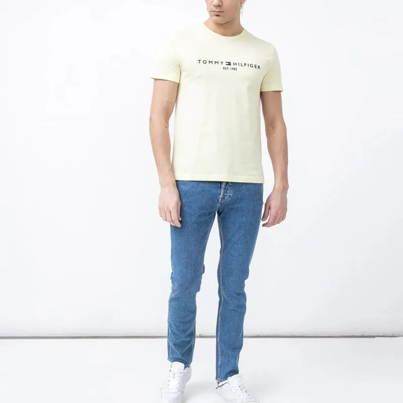 Tommy Hilfiger T Shirts Men Yellow ZHF-5