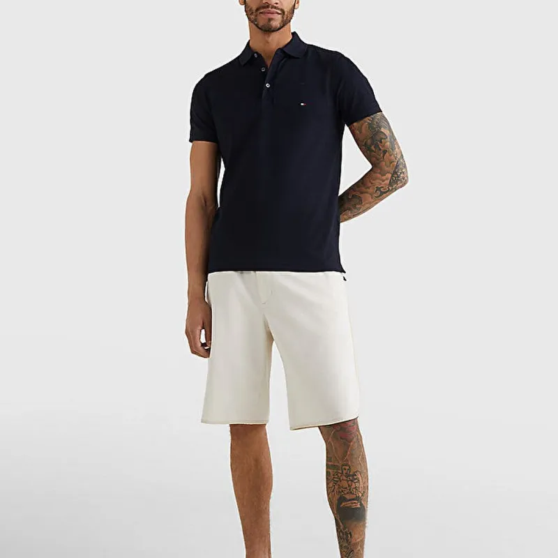 Tommy Hilfiger Logo patch Piqué Polo Shirt-5