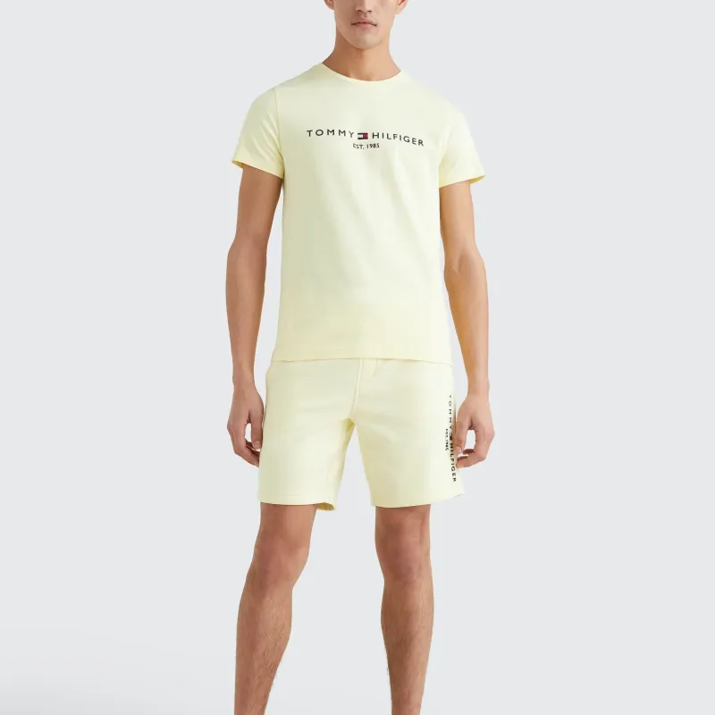 Tommy Hilfiger T Shirts Men Yellow ZHF-4