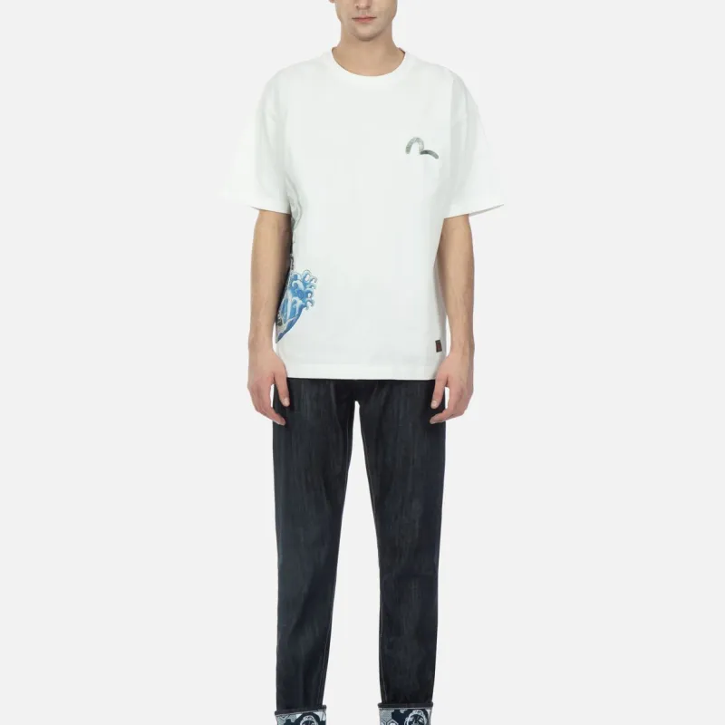EVISU T Shirts Men White-5