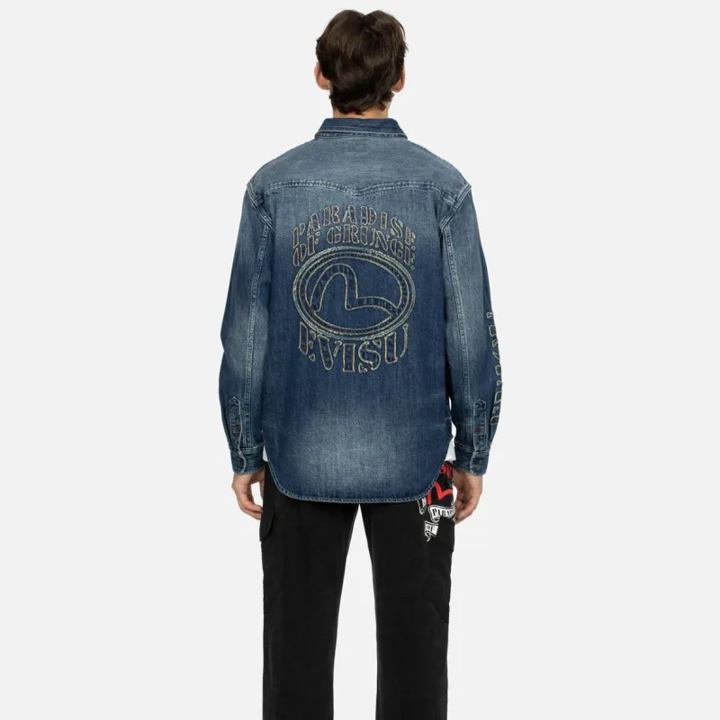 EVISU Appliqué detail Denim Shirt-2