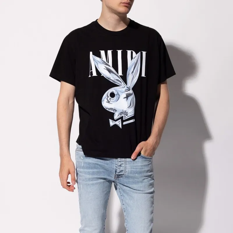 AMIRI Metallic Bunny T shirt-3