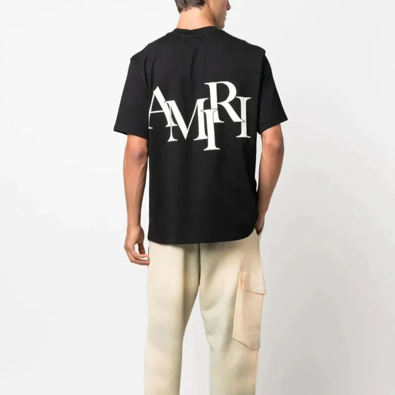 AMIRI Staggered Logo Tee-3