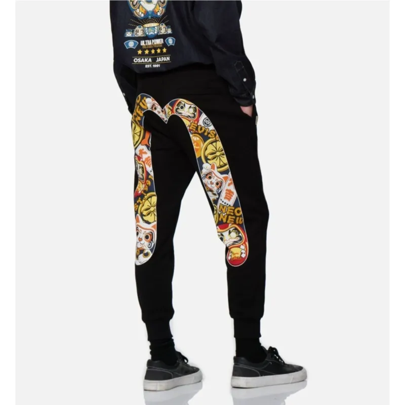 EVISU Knitted Sweatpants Men-2