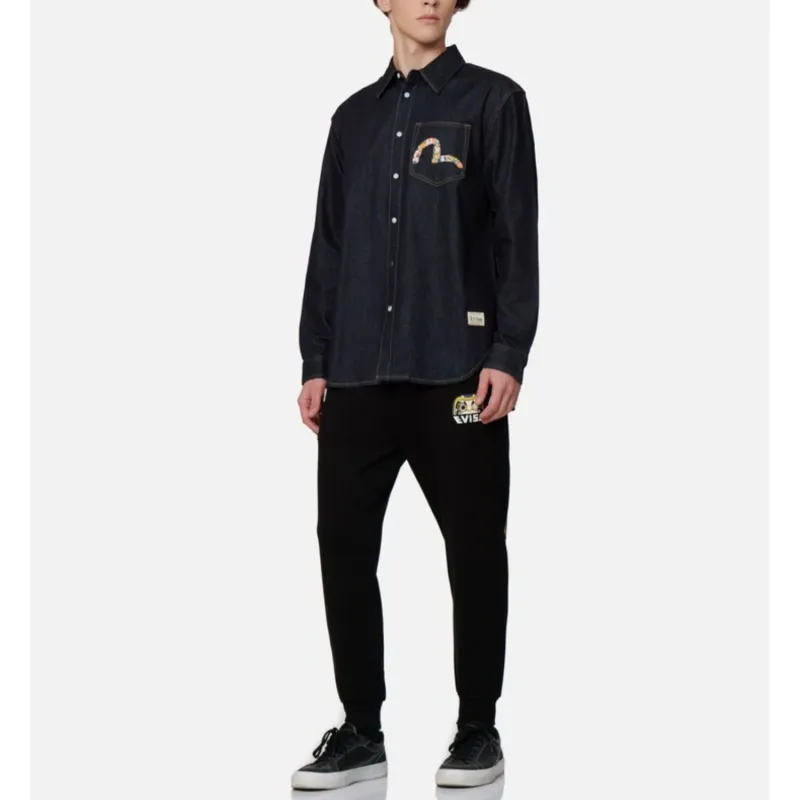 EVISU Knitted Sweatpants Men-5
