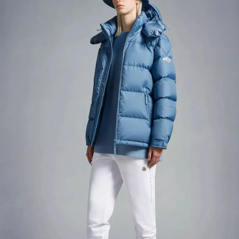 Fragment Design X MONCLER GENIUS MONCLER GENIUS X Fujiwara Hiroshi FRGMT Down Jackets Unisex Blue-4