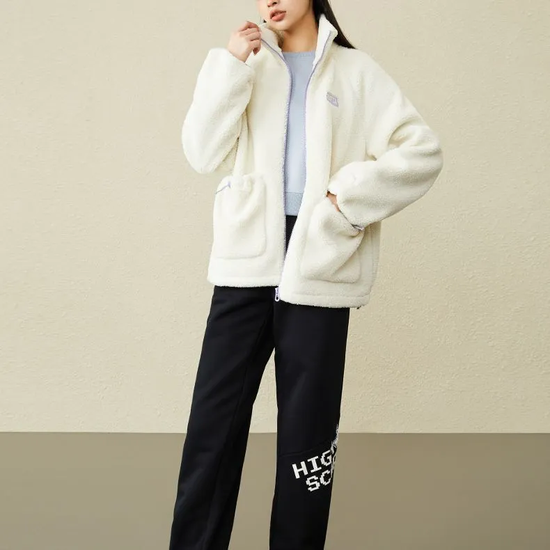 ANTA Life Collection Velvet Jackets Women's White-4