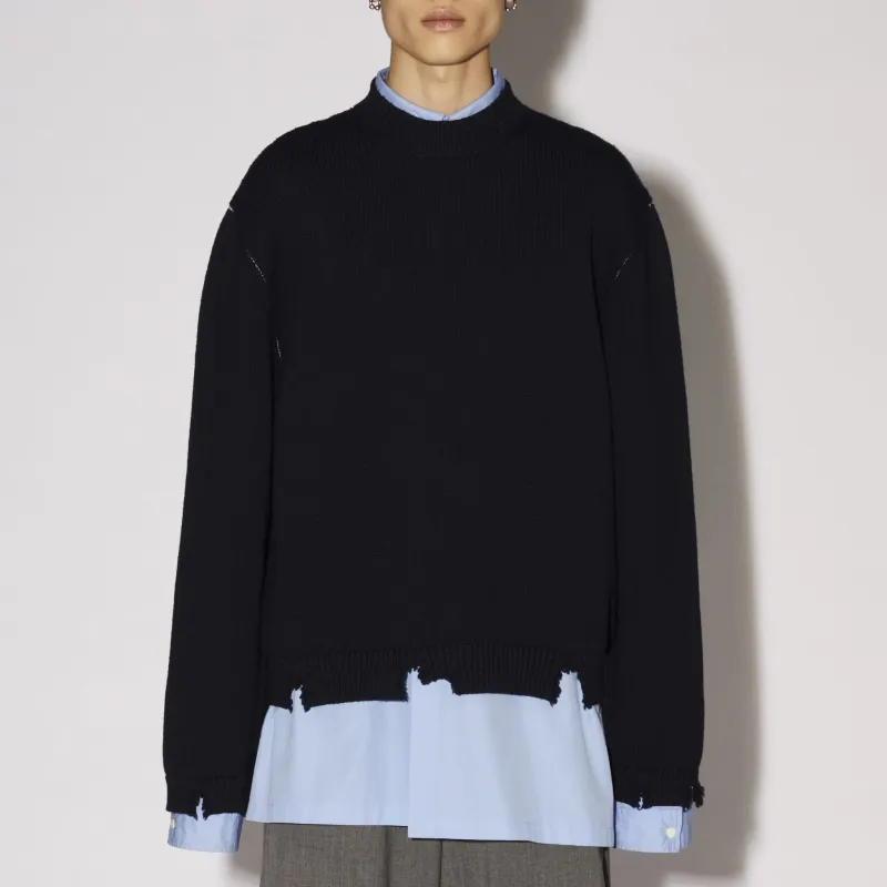 AMBUSH Logo-embroidered Virgin-wool Jumper-4