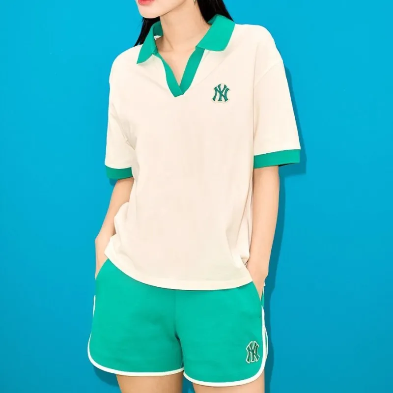 MLB New York Yankees Polo Shirts Women's White-4