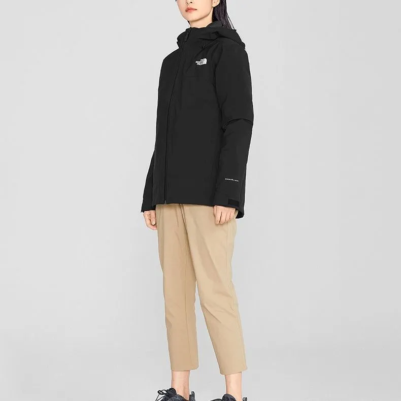 THE NORTH FACE Water Resistant Windproof Breathable Warm Windbreaker Jacket Women's Black-5