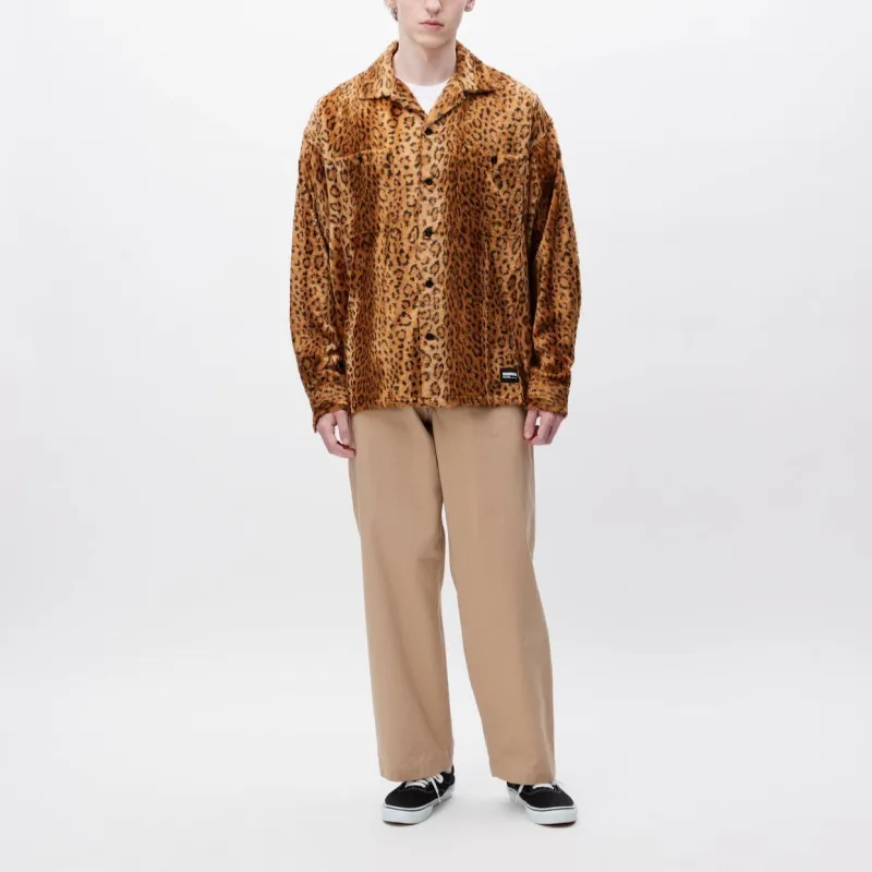 NEIGHBORHOOD Leopard Fur Long Sleeve Shirt-4