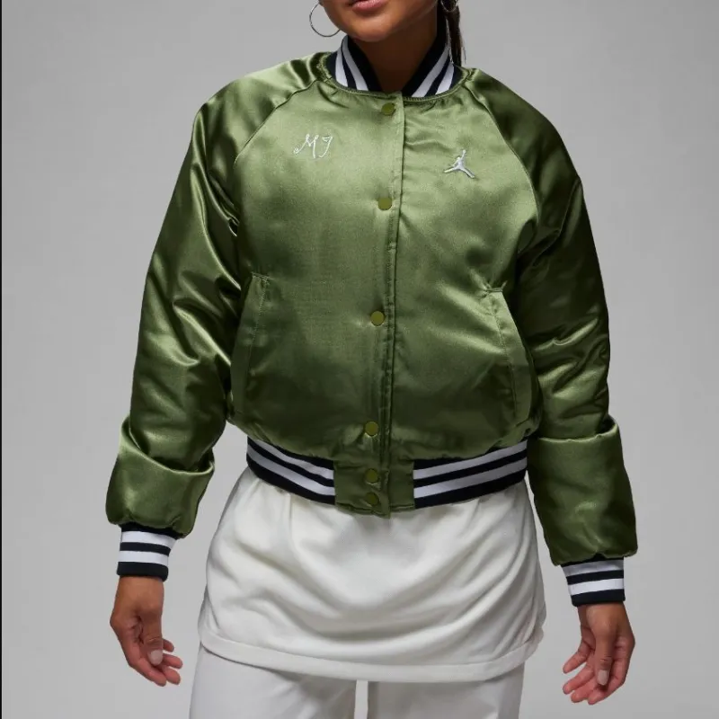 Jordan Jackets Women's Light Olive Yellow-3