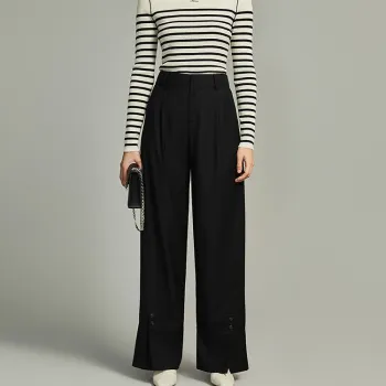 ELLE Casual Pants Women's Black