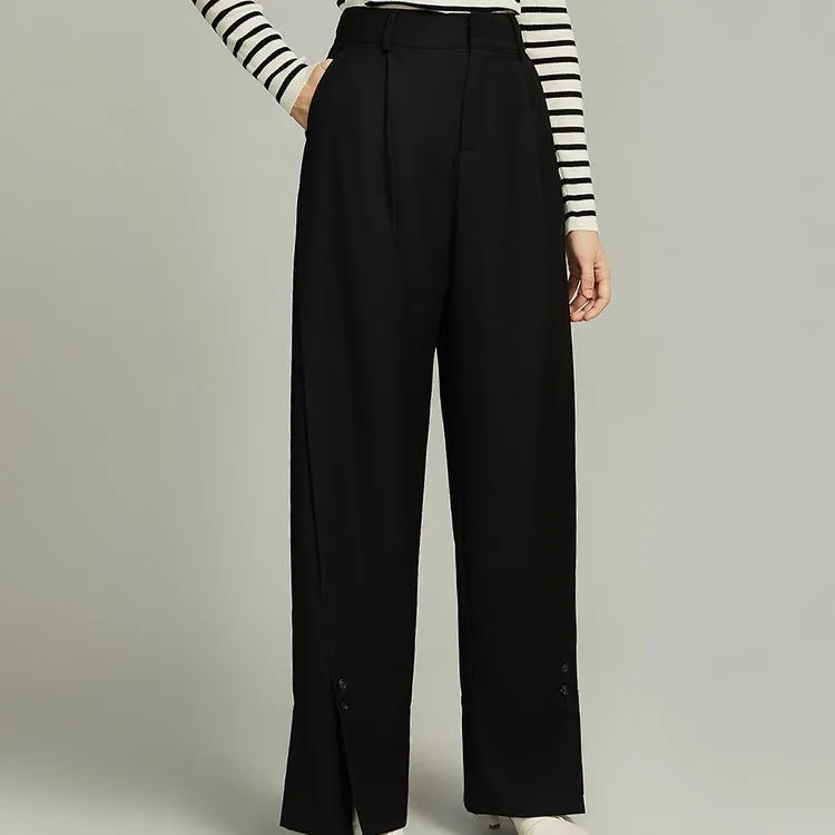 ELLE Casual Pants Women's Black-1