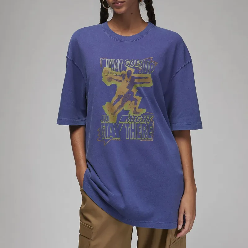 Jordan T Shirts Women's Sky Purple-3