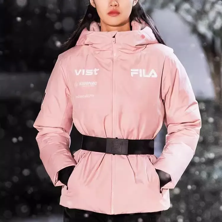 FILA Athletics Down Jackets Women's Camellia Tea Pink-4