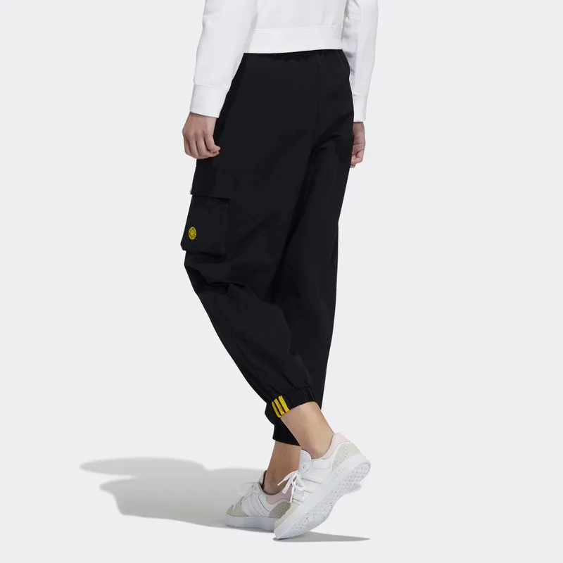 Smiley X Adidas Neo Knitted Sweatpants Women's Black-2