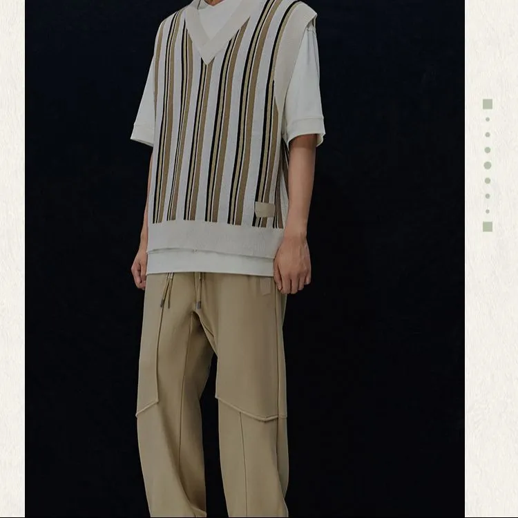 LiNing Knitted Sports Pants Men's Starfish Umber-2