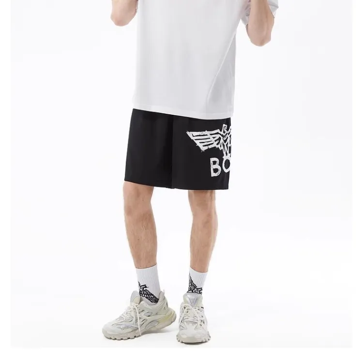 Boy London Casual Shorts Unisex Black - POIZON