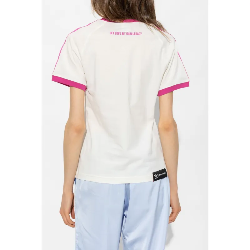 Adidas Originals Raglan Sleeve T Shirt Women's Jade White-5
