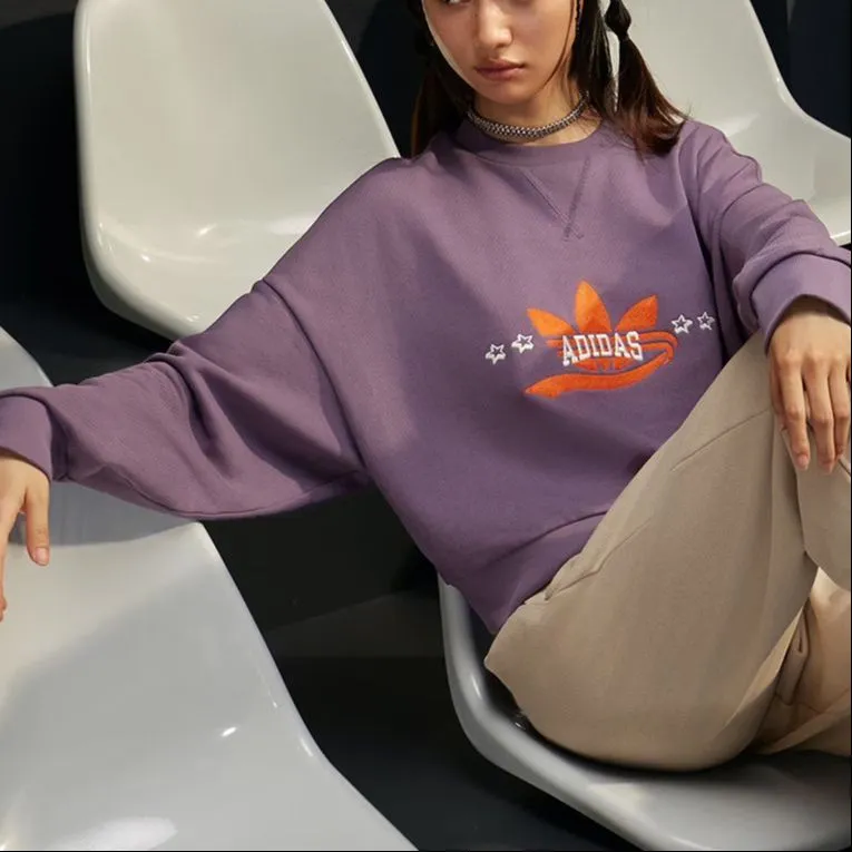 Adidas Originals MC Crew Sweatshirts Women's Dark Gray Violet-5