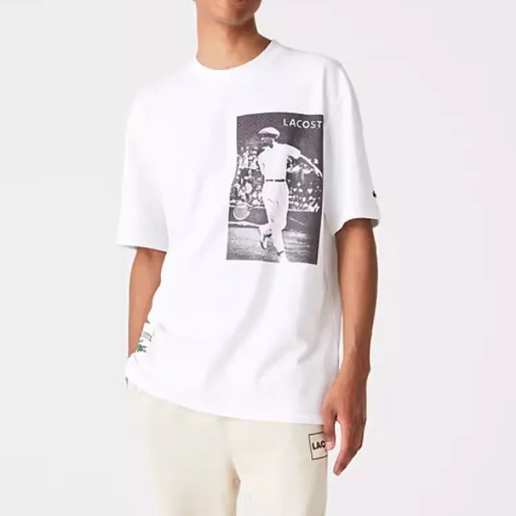 LACOSTE SS22 T Shirt Men's White-2