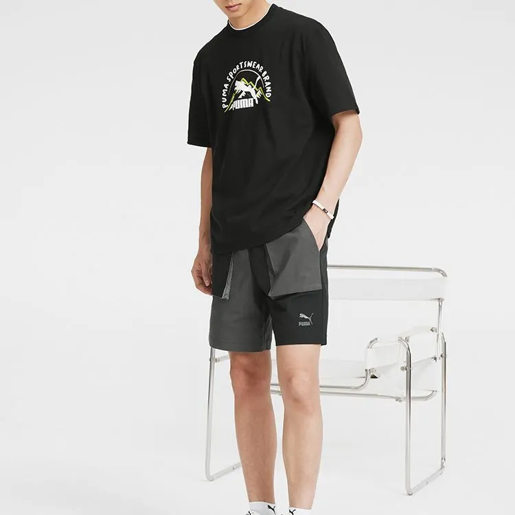 PUMA T Shirts Men Black-4