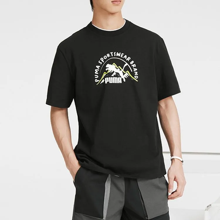 PUMA T Shirts Men Black-2