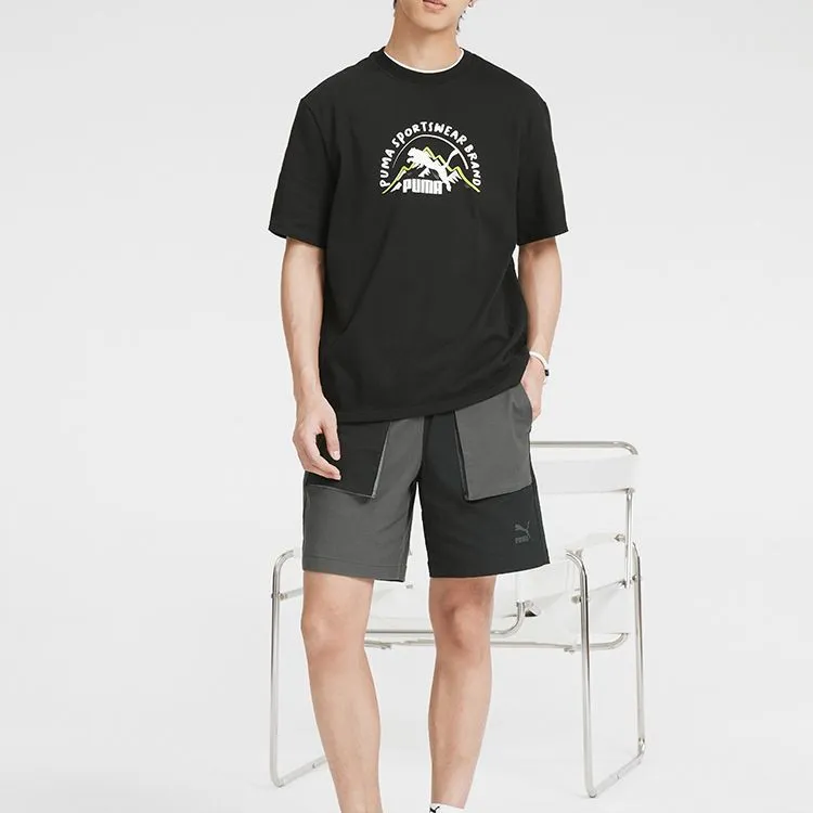 PUMA T Shirts Men Black-5