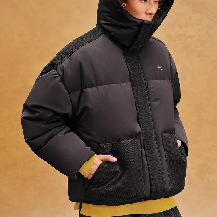 PUMA MMQ Down Jackets Unisex Charcoal Black-2