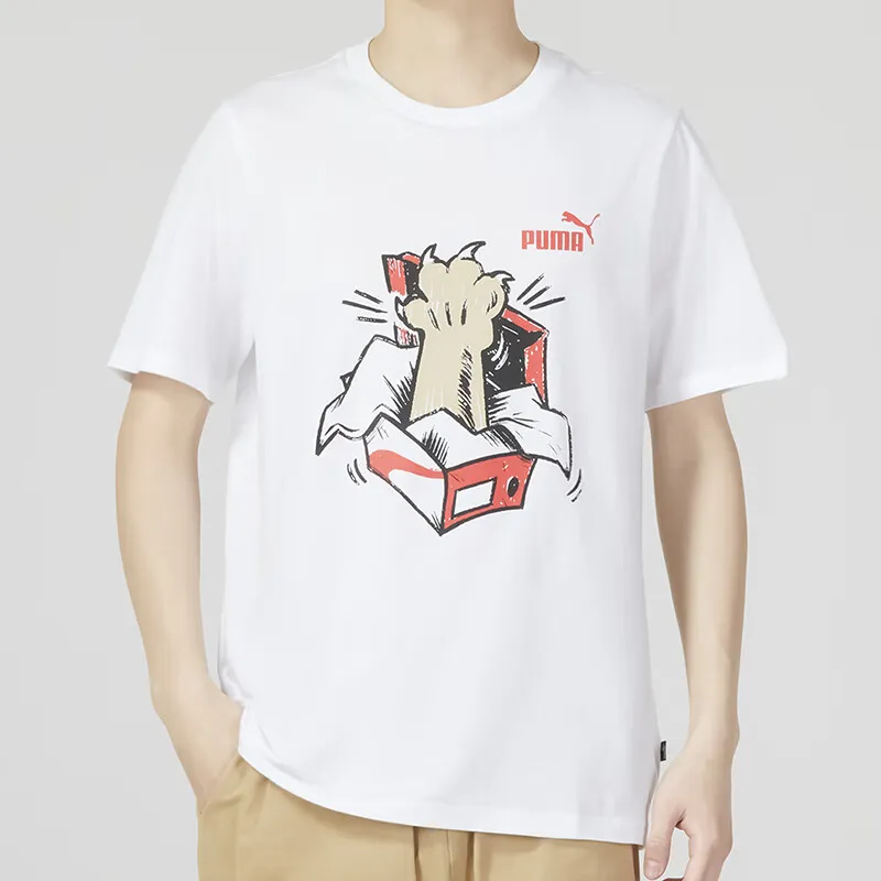 PUMA T Shirts Men White-2