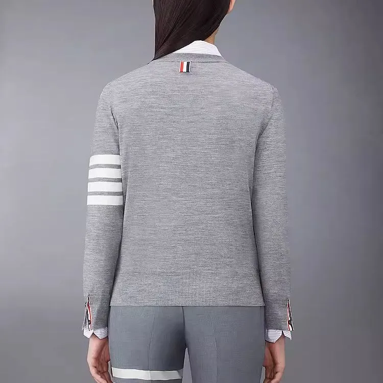 THOM BROWNE 4 Bar Merino Jumper-5