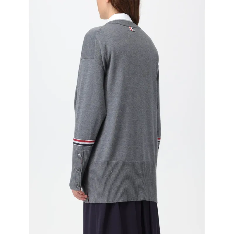 THOM BROWNE Rwb Striped Crewneck Jumper-5