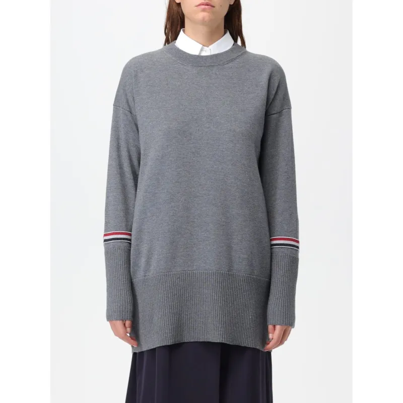 THOM BROWNE Rwb Striped Crewneck Jumper-4