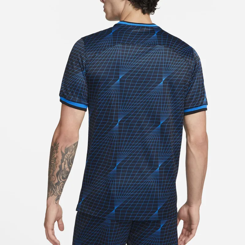 Nike Dri Fit Soccer Jerseys Men Blue-3