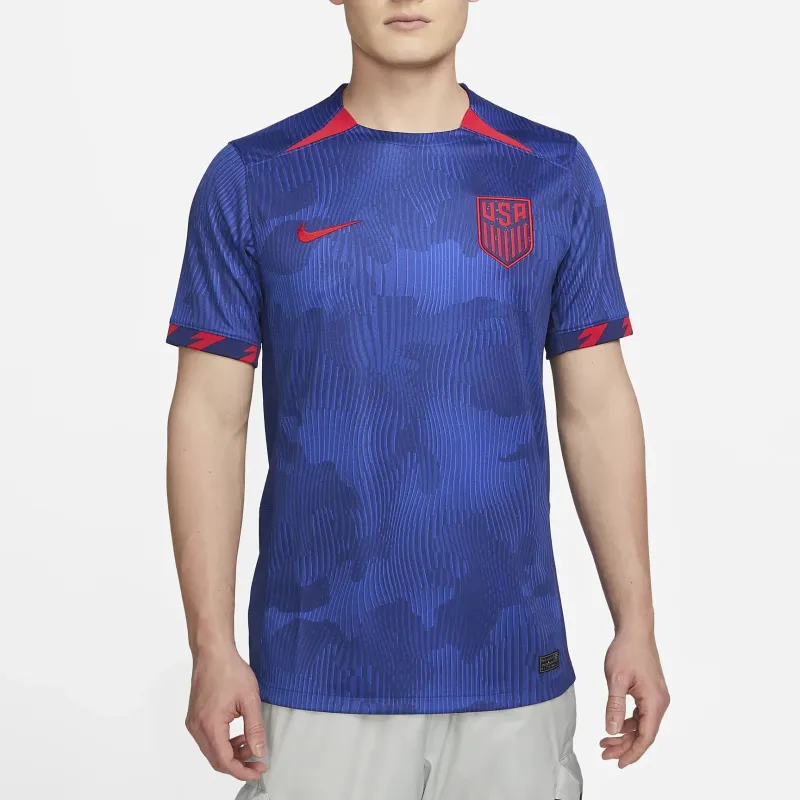 Nike USA Soccer Team Olympic Series USWNT 2023 Stadium Away T-Shirt Men's Blue-3