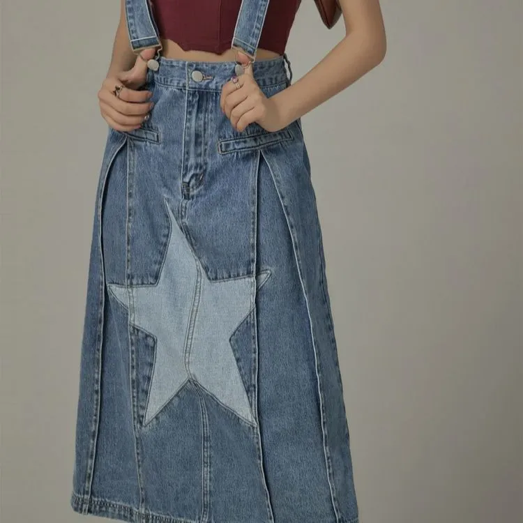 CHUU Sleeveless Dresses Women's Denim Blue-3
