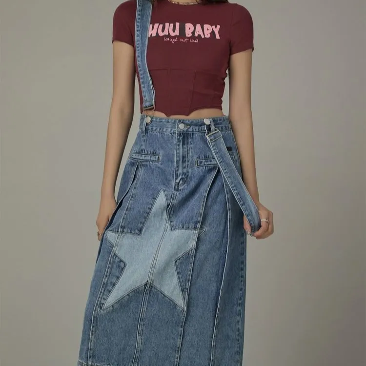 CHUU Sleeveless Dresses Women's Denim Blue-4
