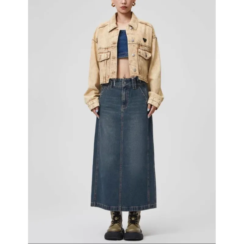 ONLY Denim Long Skirts Women's-9