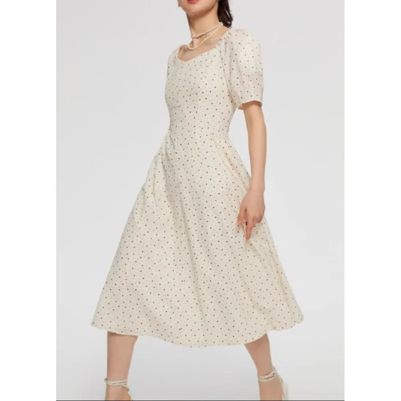 ONLY Short-Sleeved Dresses Women's Taylor Print White Base TAYLOR AOP WHITE BASE-2