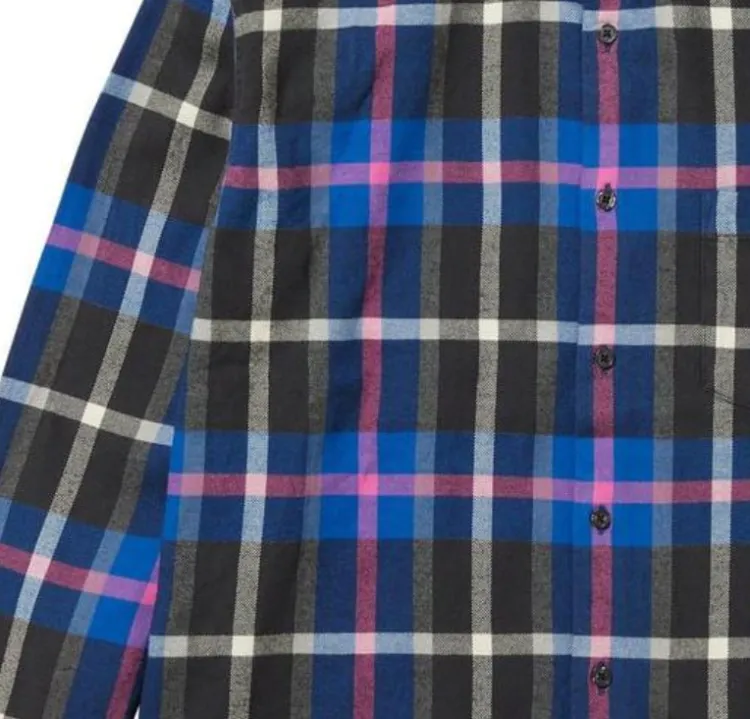 Supreme Plaid Flannel Shirt FW23 Blue M - POIZON