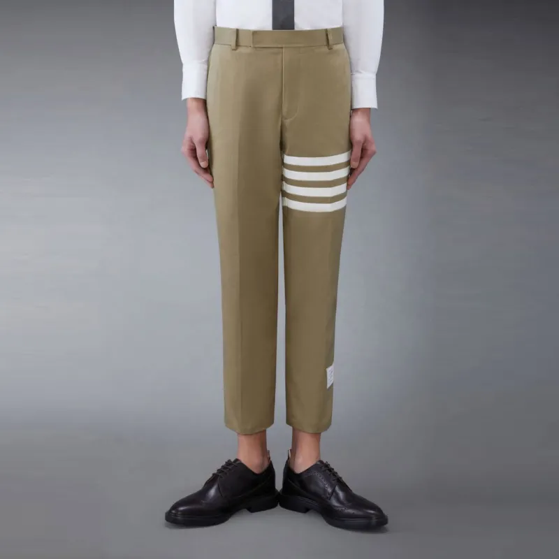 THOM BROWNE 4 Bar Unconstructed Chino Trousers-3
