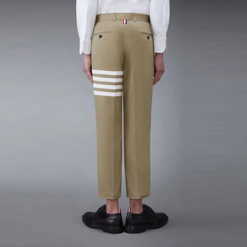 THOM BROWNE 4 Bar Unconstructed Chino Trousers-5