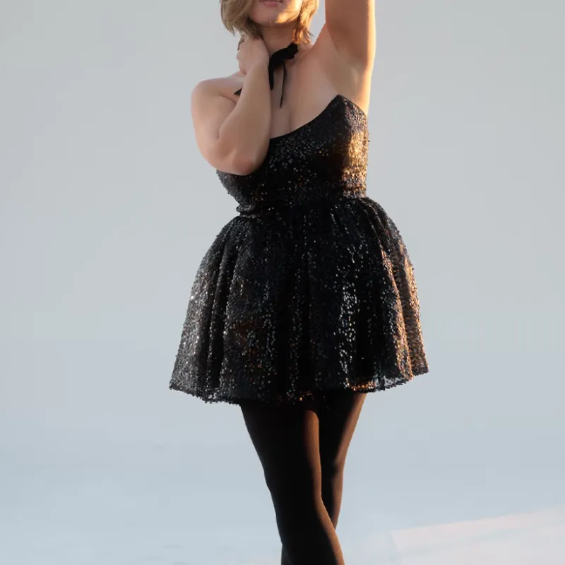 Selkie Collection FW23 Sleeveless Dress Women's Black-2