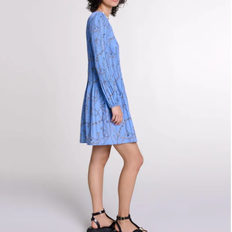 Maje Long Sleeved Dress Women's Multicolor-2