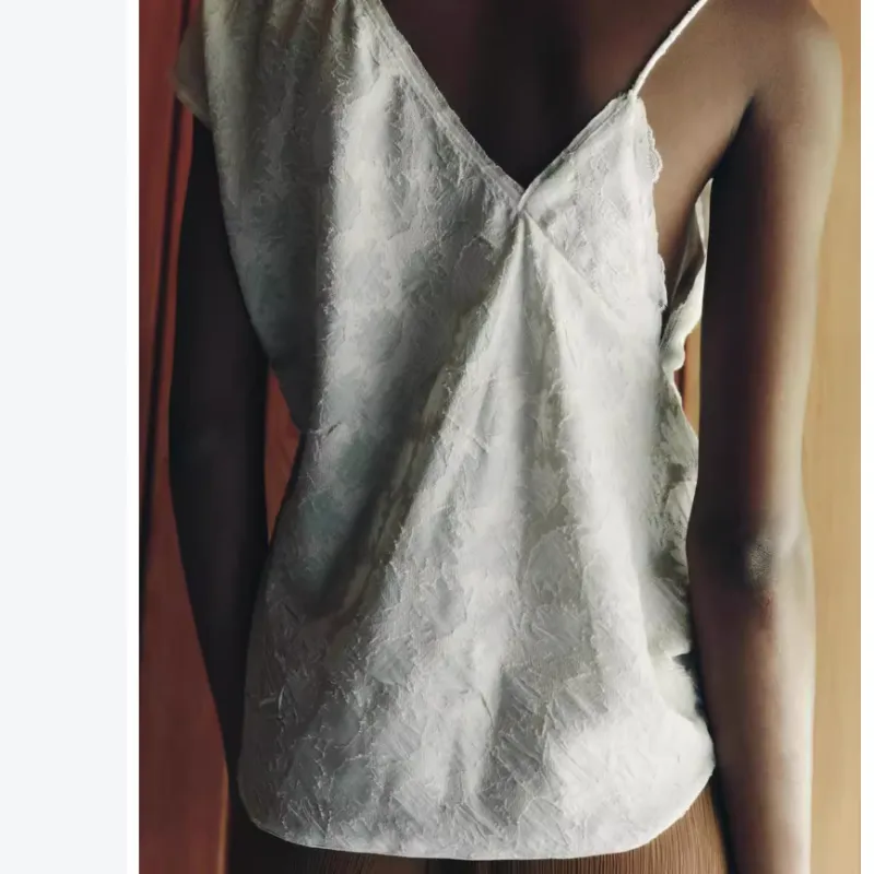 ZARA ZW Series Tank Tops Women's White-3