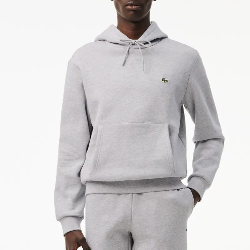 LACOSTE Logo patch Fleece Hoodie-2