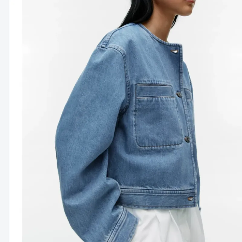 ARKET Denim Jacket Women's Light Blue-4