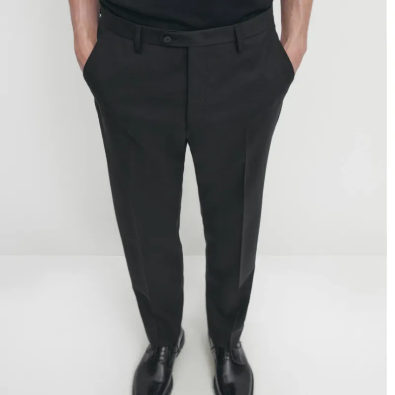 Massimo Dutti Suit Trouser Men's Black-4