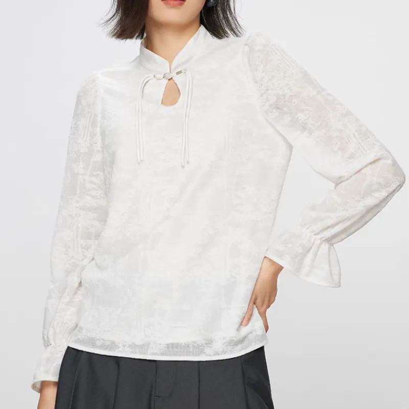 Yu Qianwen Shirts Women's Ecru-2